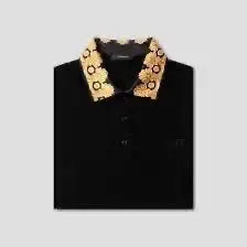 Versace Couture Black Logo Work Imported Polo T-Shirt