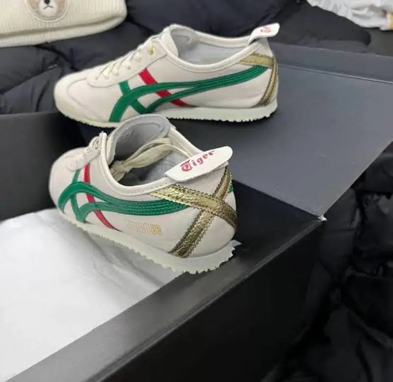 Onitsuk_a Tiger Mexico 66 Birch Green Mens Vintage Sneakers D-1843
