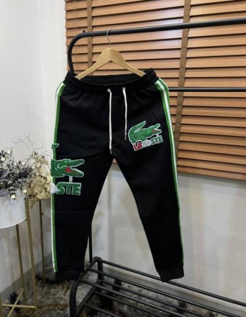 Lacost_e Logo Patchworked Turkey Imported Premium Trackpant
