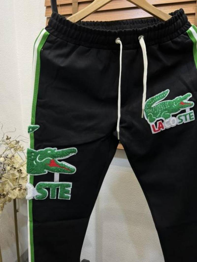 Lacost_e Logo Patchworked Turkey Imported Premium Trackpant