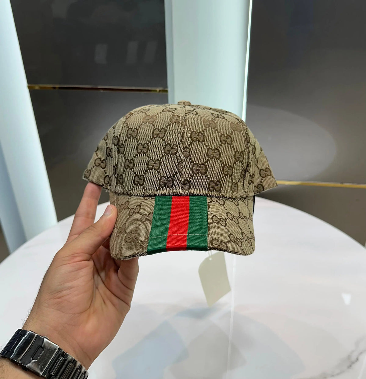 Gucc i Dark Beige 004 Premium Imported Cap