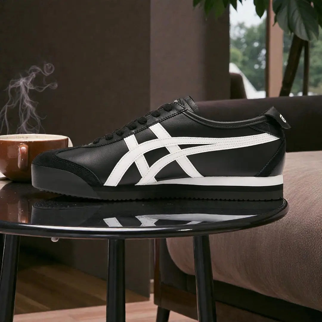 Onitsuka Tiger Mexico 66 PF Black White 7A Premium Girls Sneakers D-2143