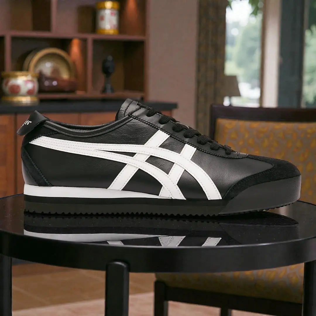 Onitsuka Tiger Mexico 66 PF Black White 7A Premium Girls Sneakers D-2143