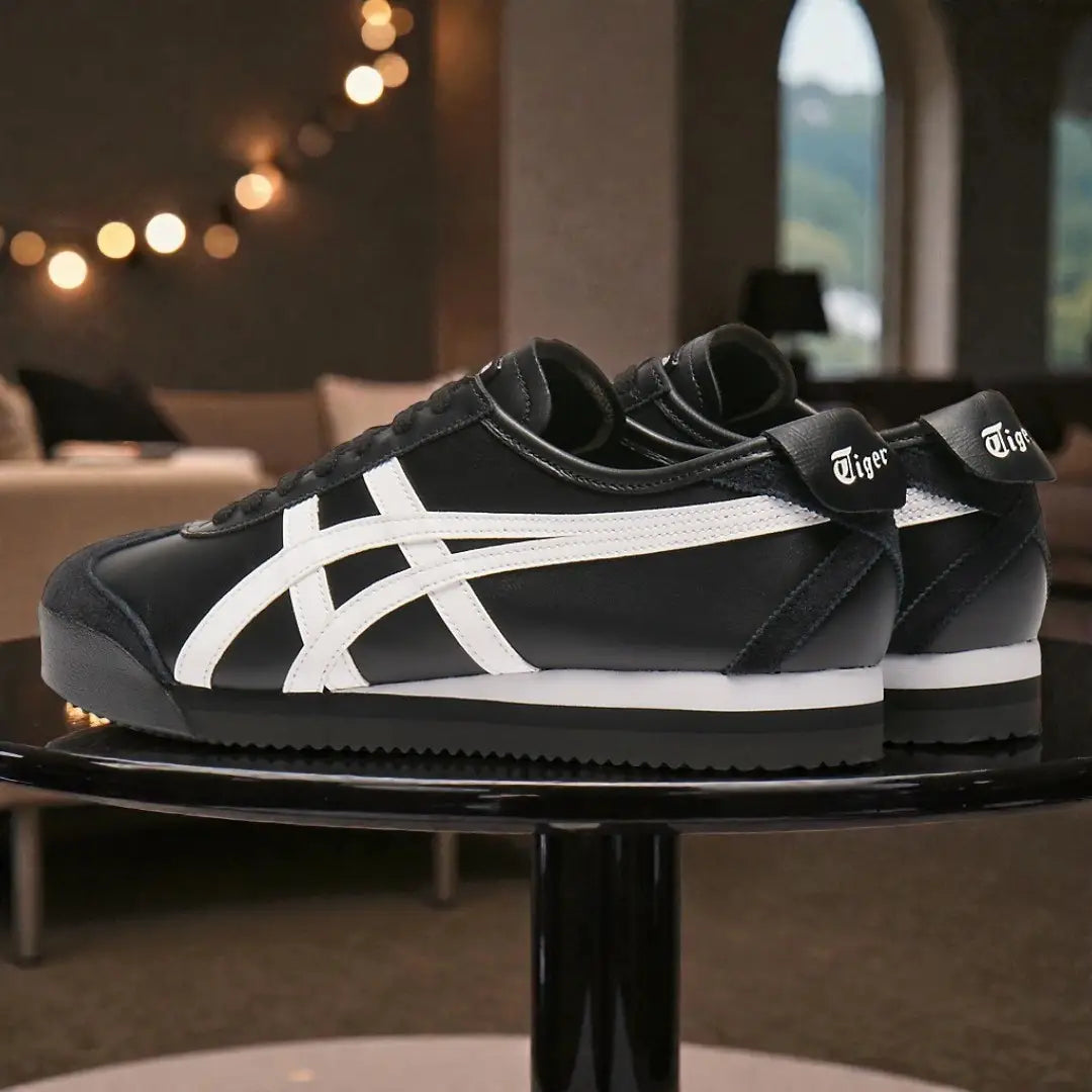 Onitsuka Tiger Mexico 66 PF Black White 7A Premium Girls Sneakers D-2143