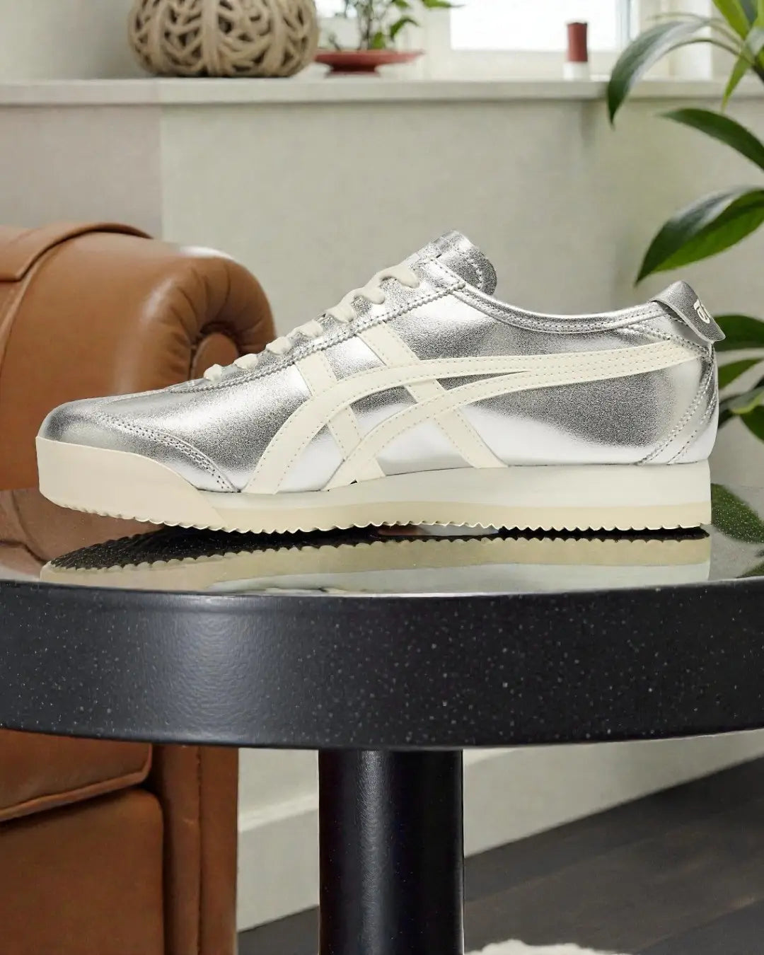 Onitsuka Tiger Mexico 66 SD PF Pure Silver Cream Sneakers Girls D-2144