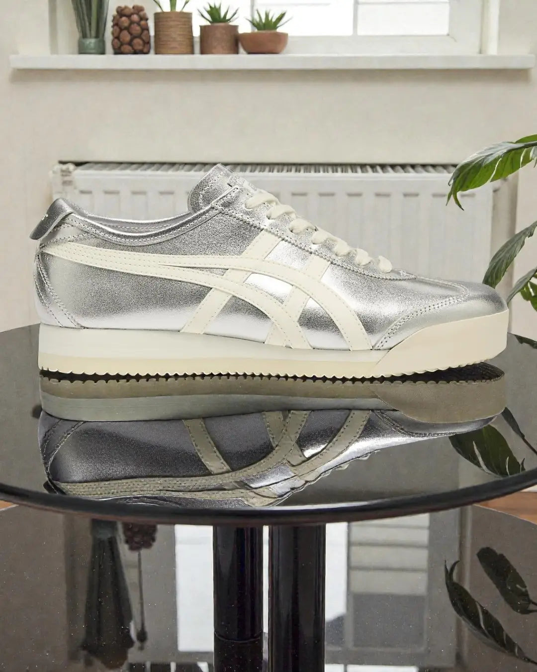 Onitsuka Tiger Mexico 66 SD PF Pure Silver Cream Sneakers Girls D-2144