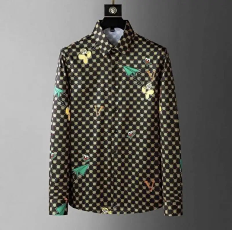 Gucc_i MonogRam. Printed Imported Premium Designer Shirt With OG Bo-x And Bag