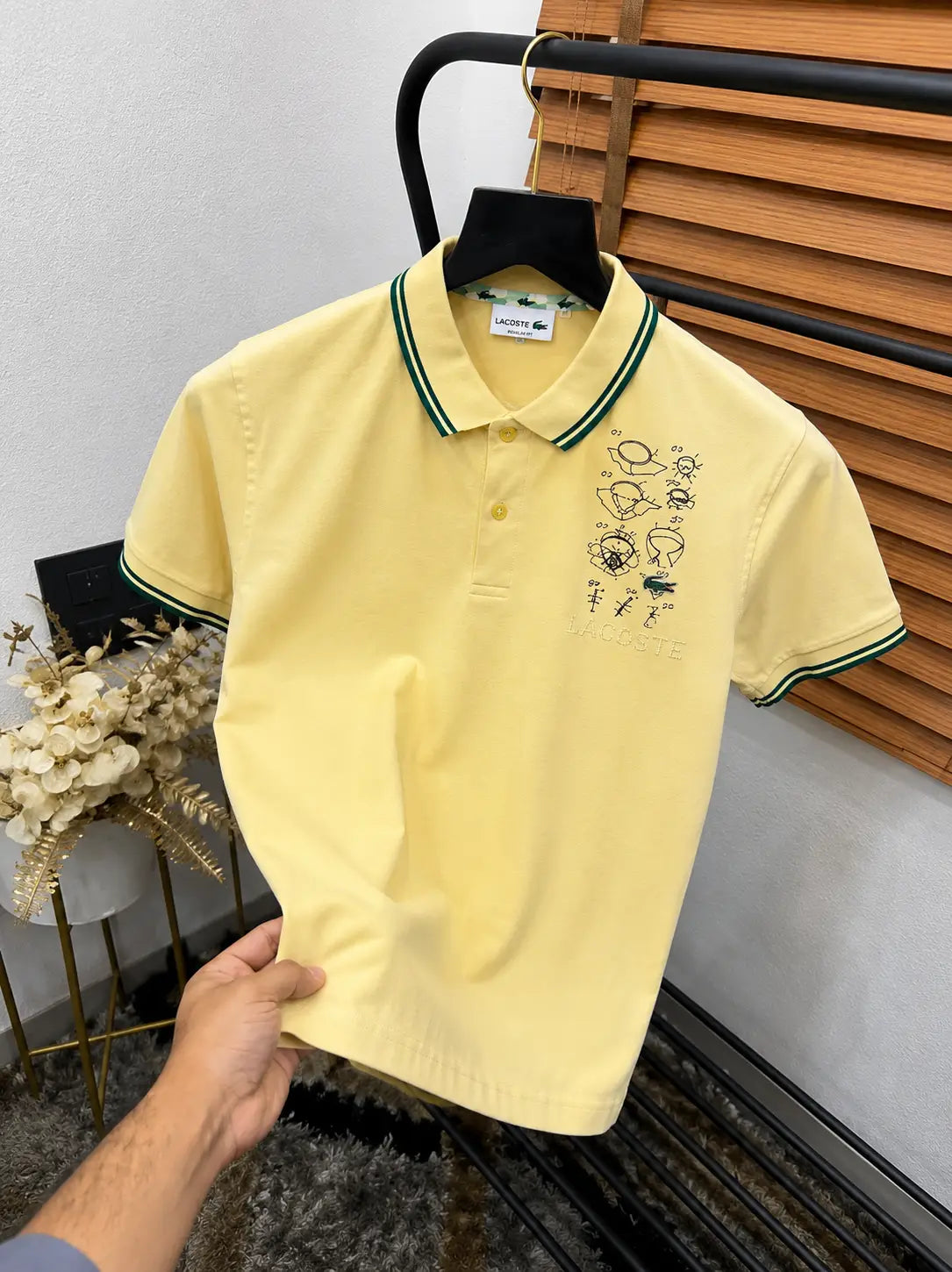 Lacost_e Premium Imported Polo Neck T-shirt