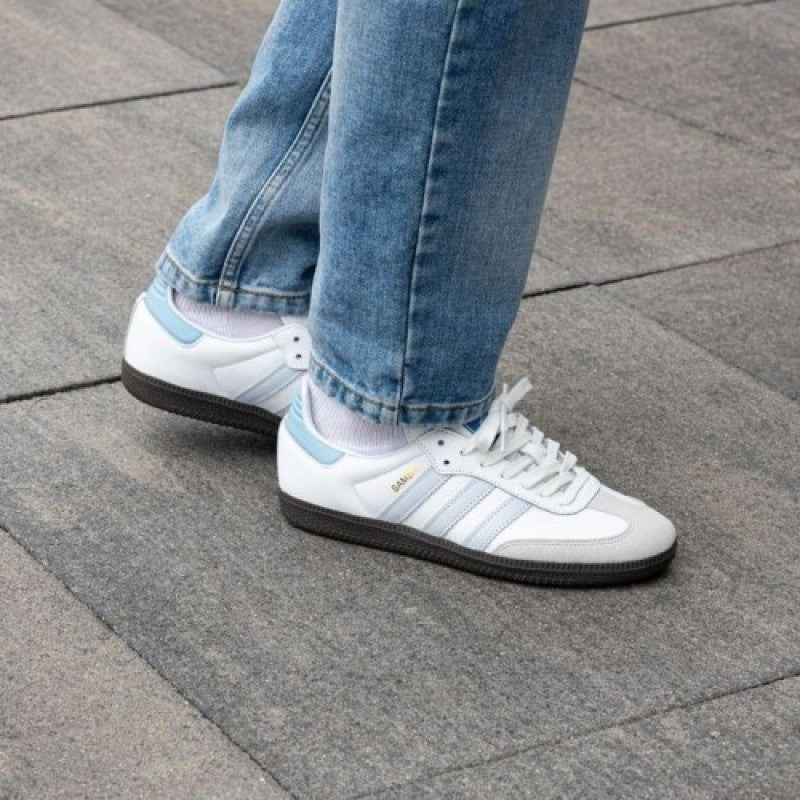 Adidass Samba Leather Sky Blue Mens