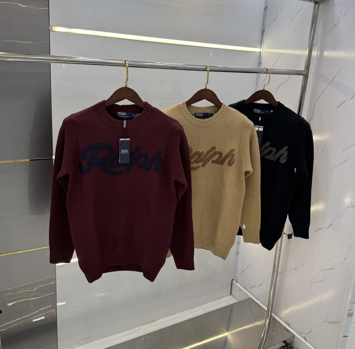 Ralp h Lauren Wine Knitted Imported Pull Over