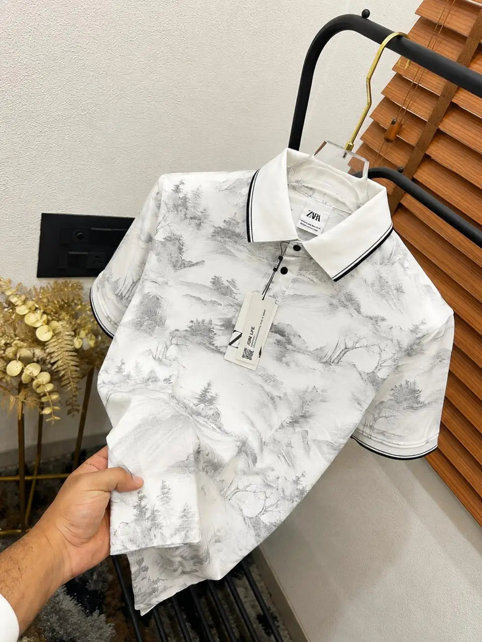 Zar_a Printed Very Premium Imported Polo T-shirt (DN 635)