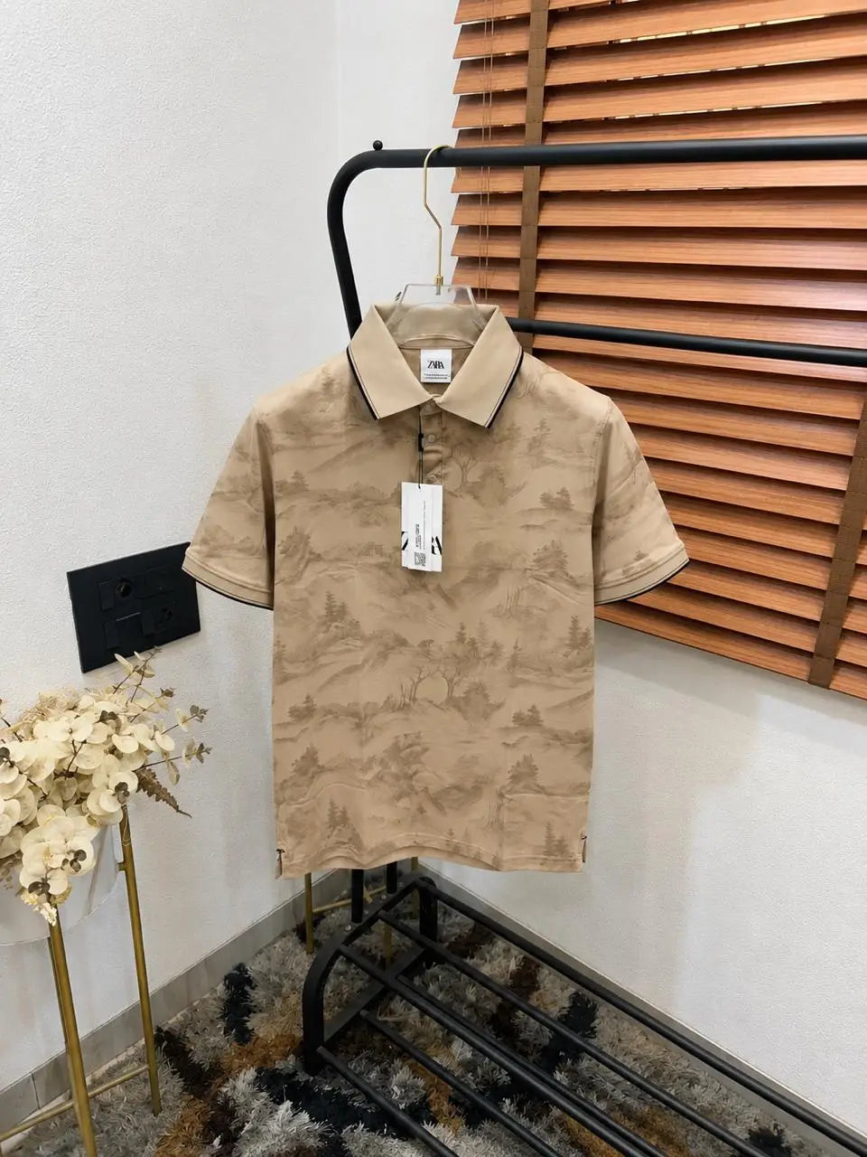 Zar_a Printed Very Premium Imported Polo T-shirt (DN 635)