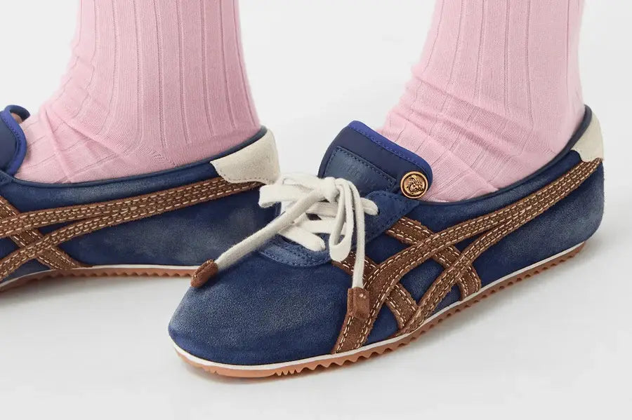 Onitsuka Tiger x Versace Tai Chi Sakura Blue  7A Premium Unisex Sneakers D-2116