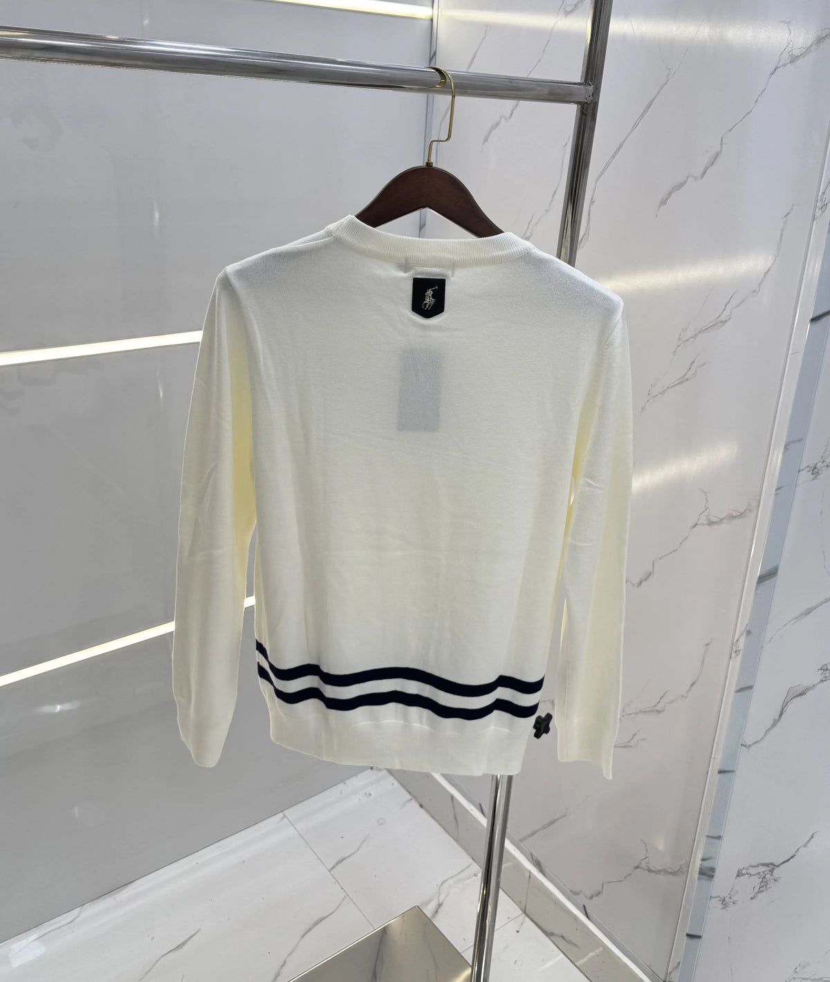Ralp.h  Laure.n White Imported Knitted Pull Over
