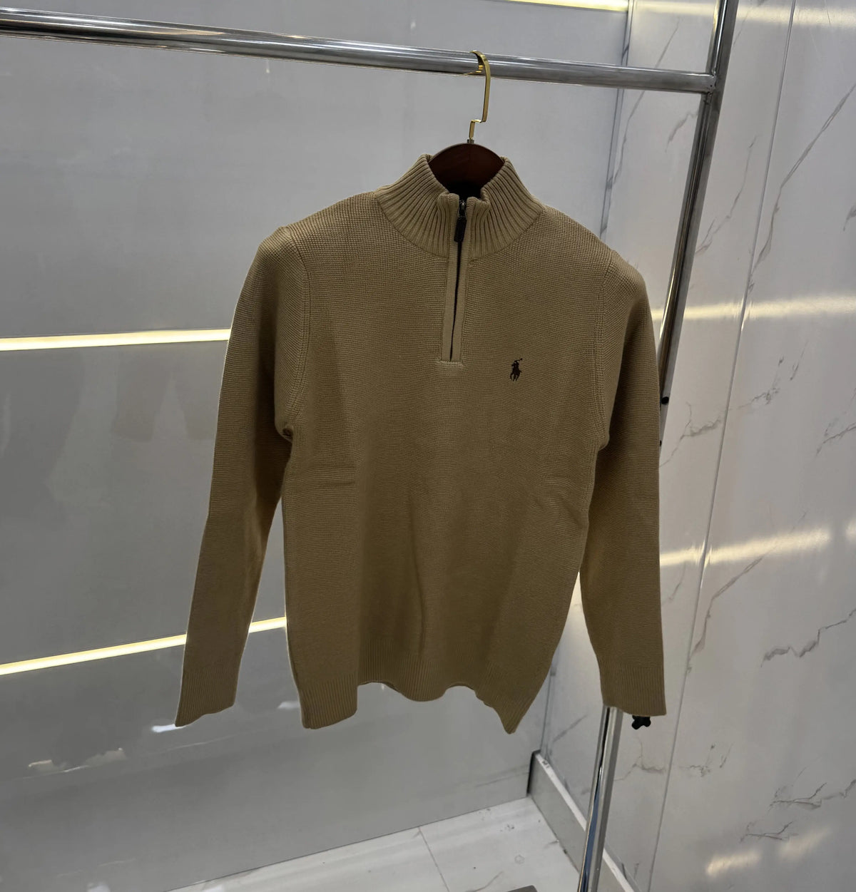 Ralph  Lauren Beige Imported Knitted Pull Over