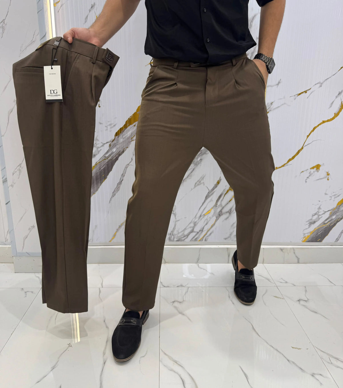 Dolce&Gabbana Brown Imported Korean Trouser
