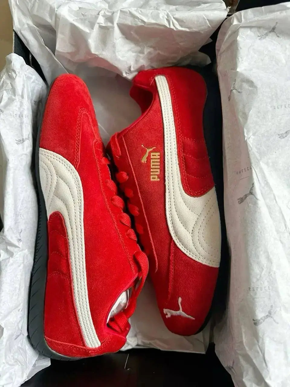 Pum a Speedcat Red White Suede Quality