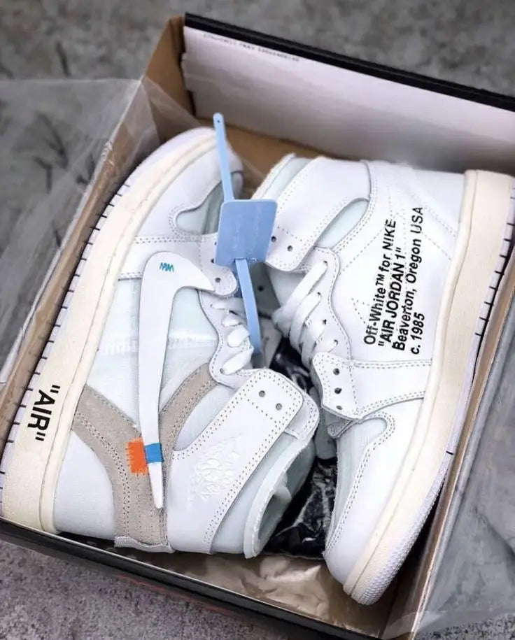 Nik e Jordan retro 1 X off white UNC