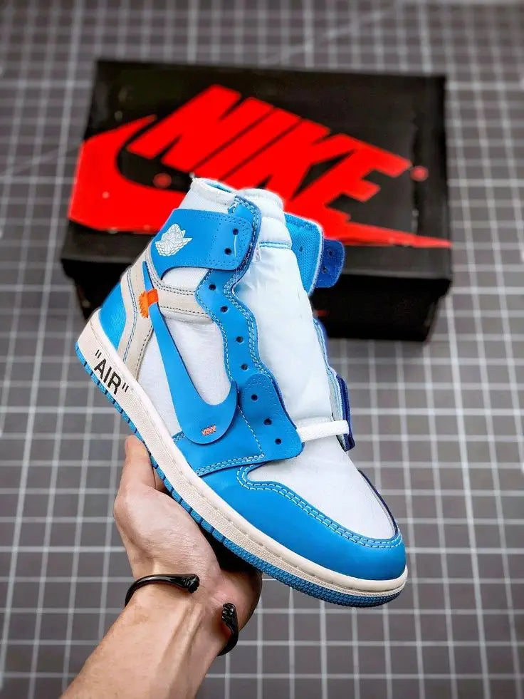 Nik e Jordan retro 1 X off white UNC Blue