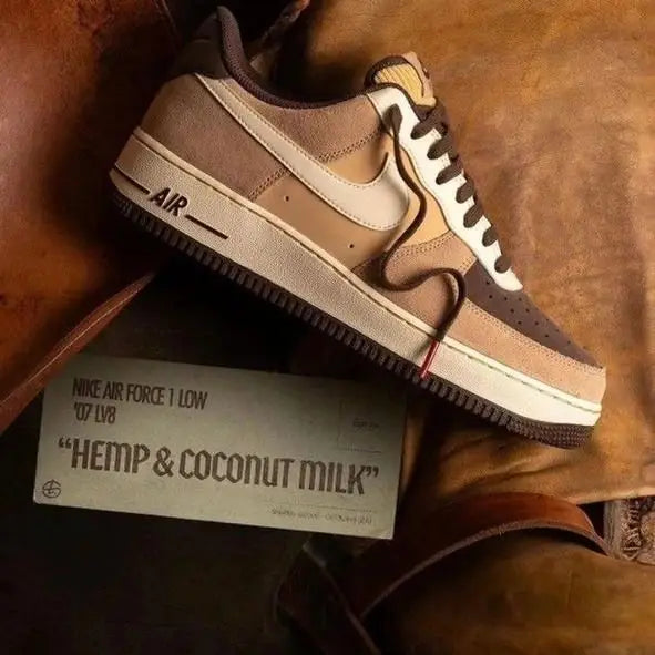 Nik e AirForce 1 Hemp Coconut Milk Suede