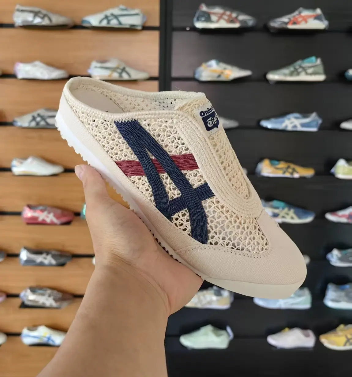 Onitsuka Tiger MEXICO 66 SABOT CREAM MAKO BLUE D-2125