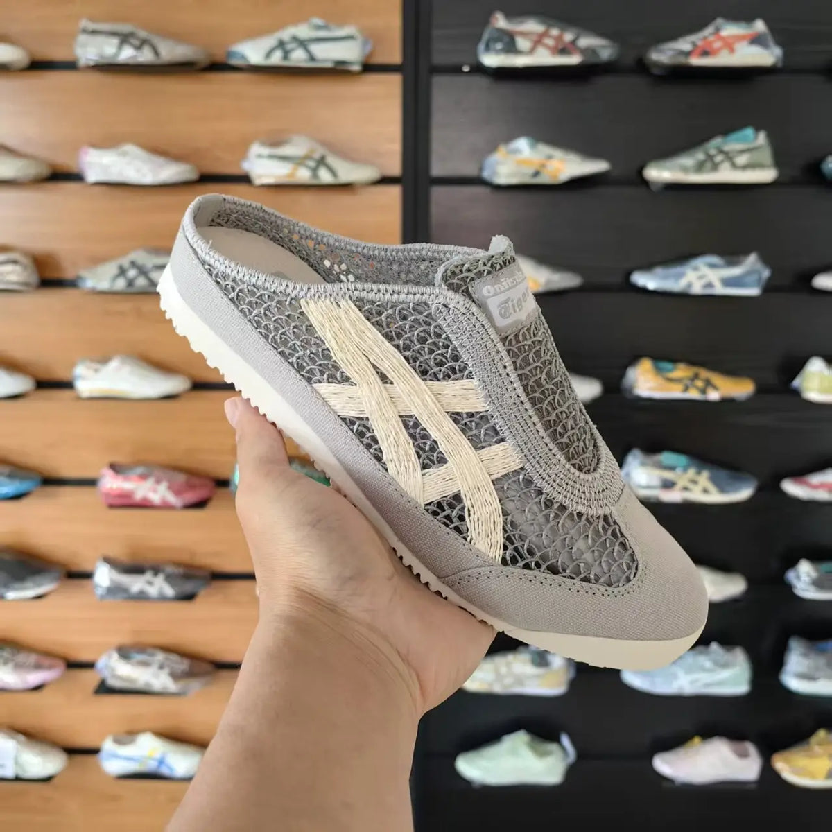 Onitsuka Tiger MEXICO 66 SABOT PURE SILVER CREAM D-2131