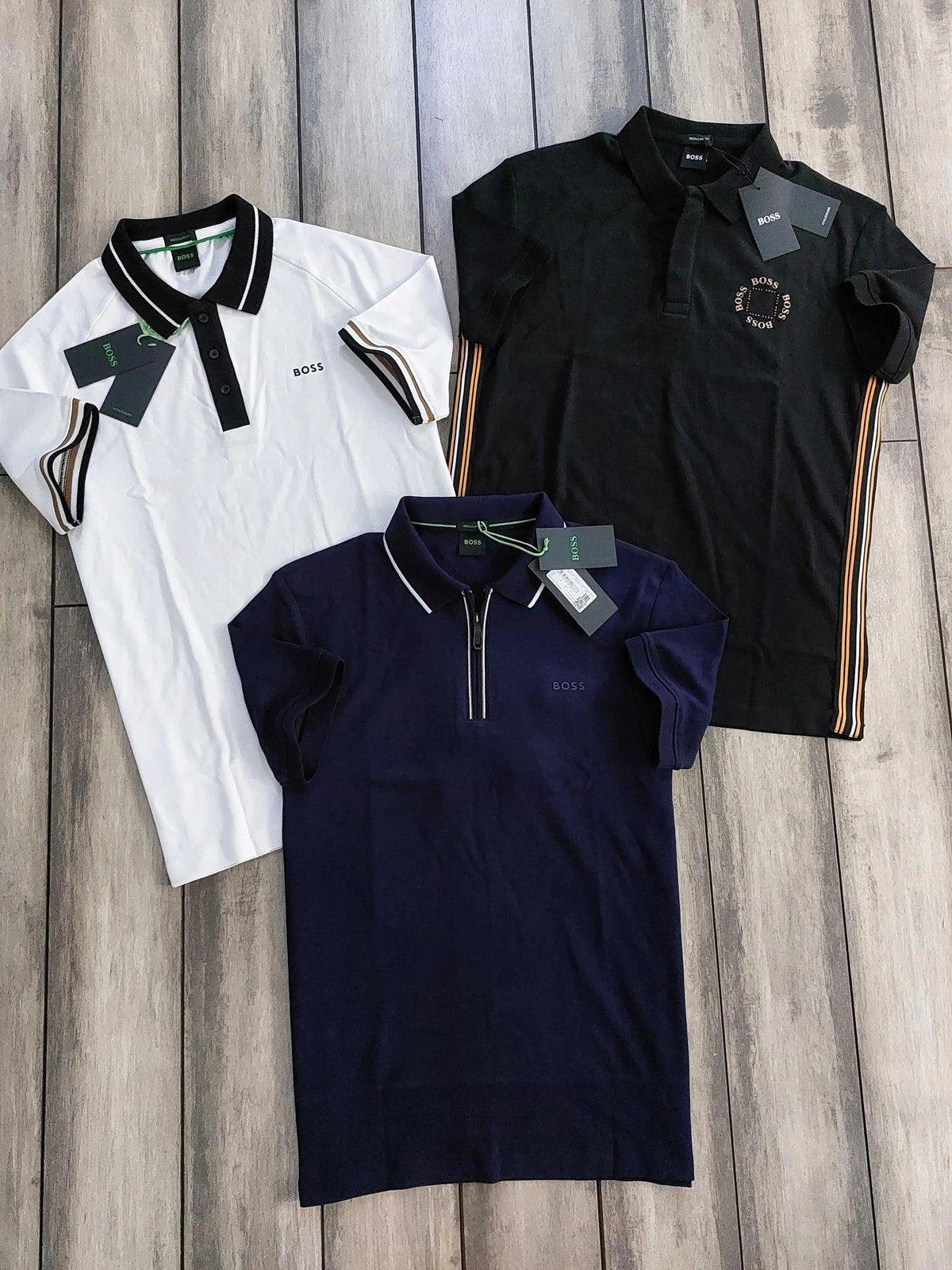 Hugo  Bos s White Logo Work Premium Polo T-shirt