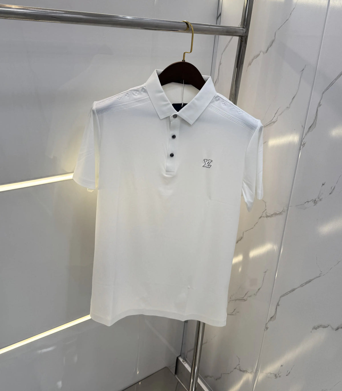 Louis Vuitto n White Luxury Polo T-shirt