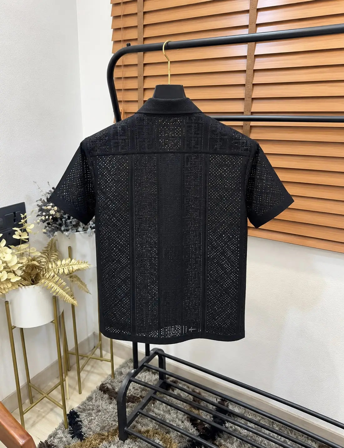 Fend_i Turkey Imported Knitted Premium Crochet Half Shirt