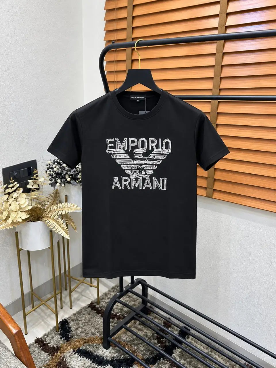 Emporio Arman_i Embroidered Premium Round Neck T-shirt