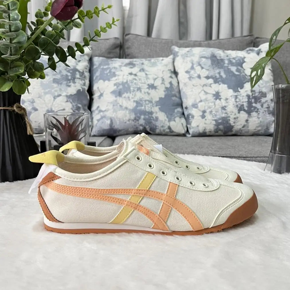 Onitsuka Tiger Mexico 66 Slip-On Ivory Summer Dune  7A Premium Sneakers D-2138