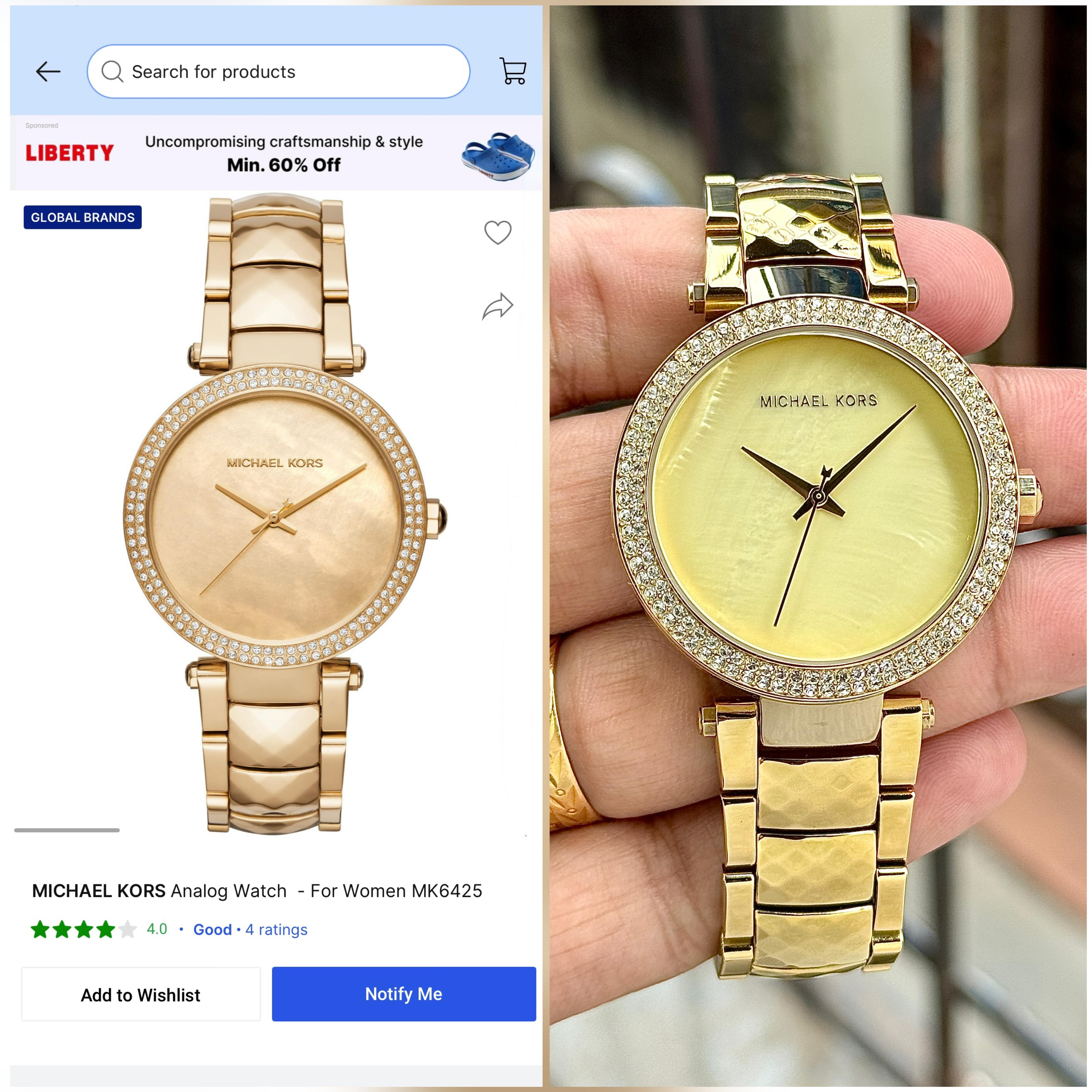 Michae_l Kor-s Parker Japan Quality In Gold Colour