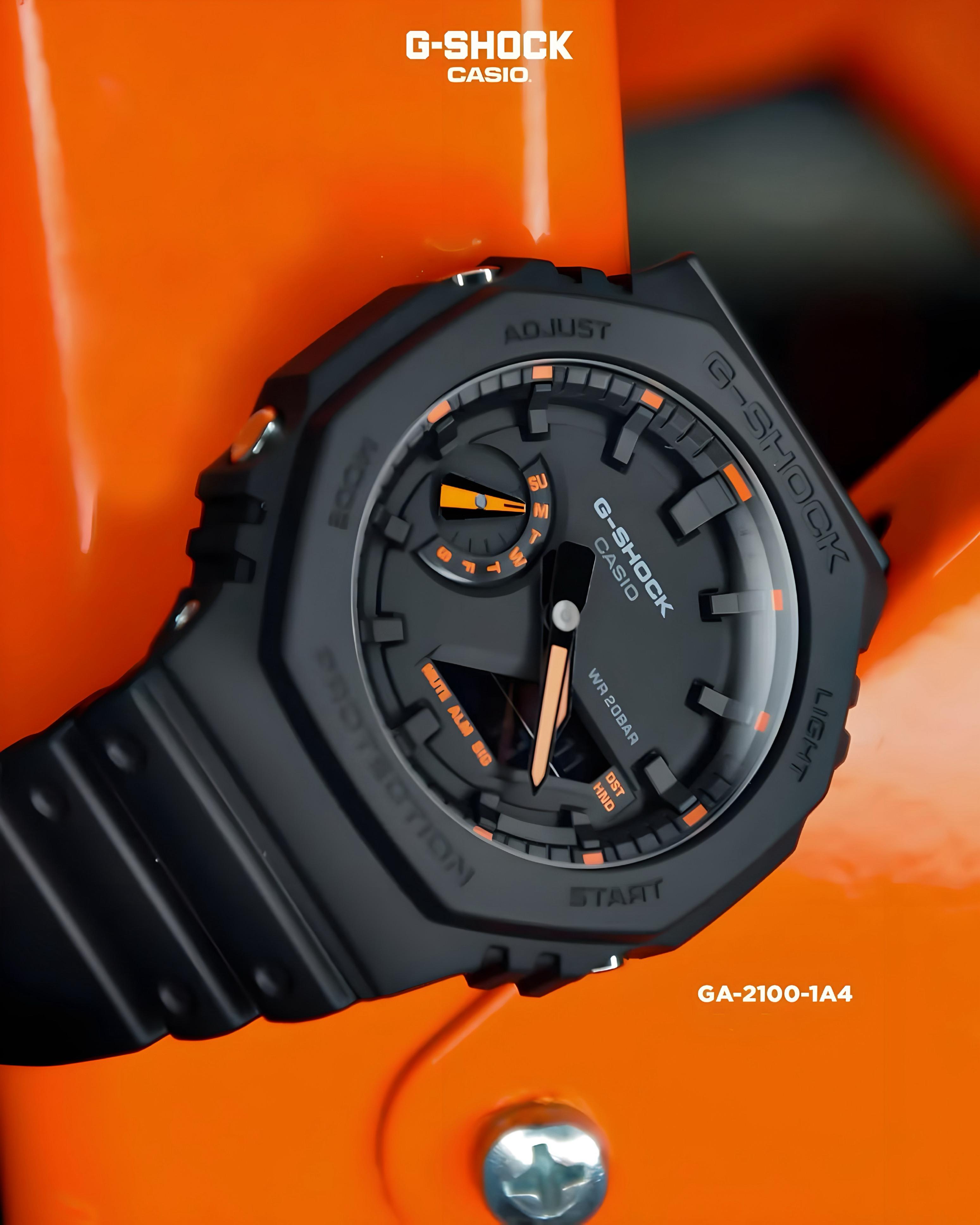 G-Shoc_k GA21001A4 With Neon Dial, Detailed with Perfection