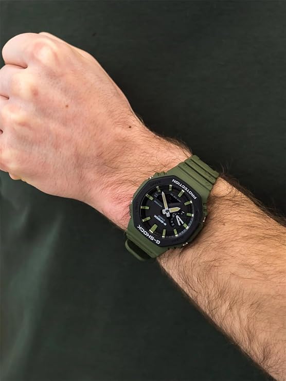 G-Shoc_k Ga2100 Green In Fibre Body
