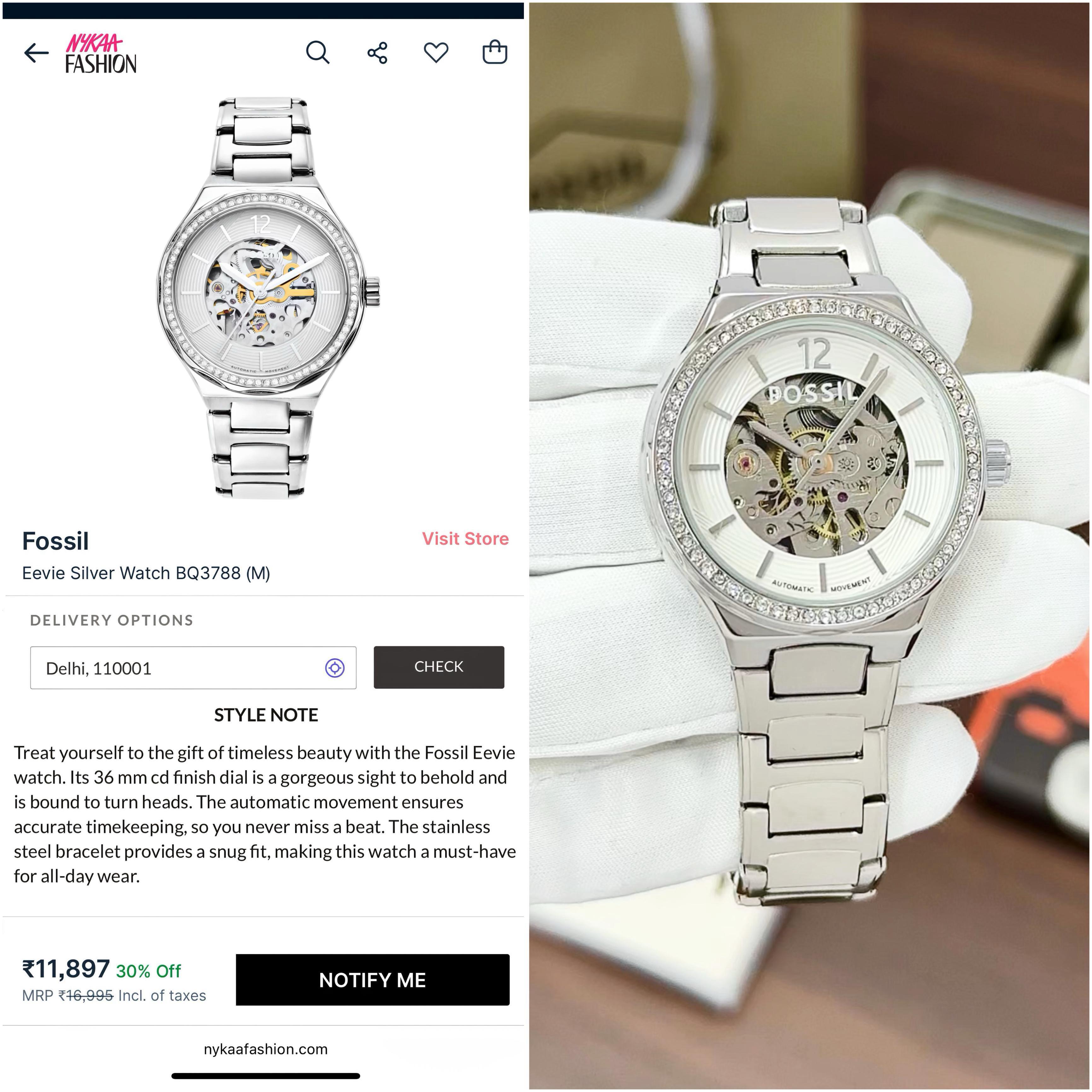 FOSSI_L Women's Eevie Automatic