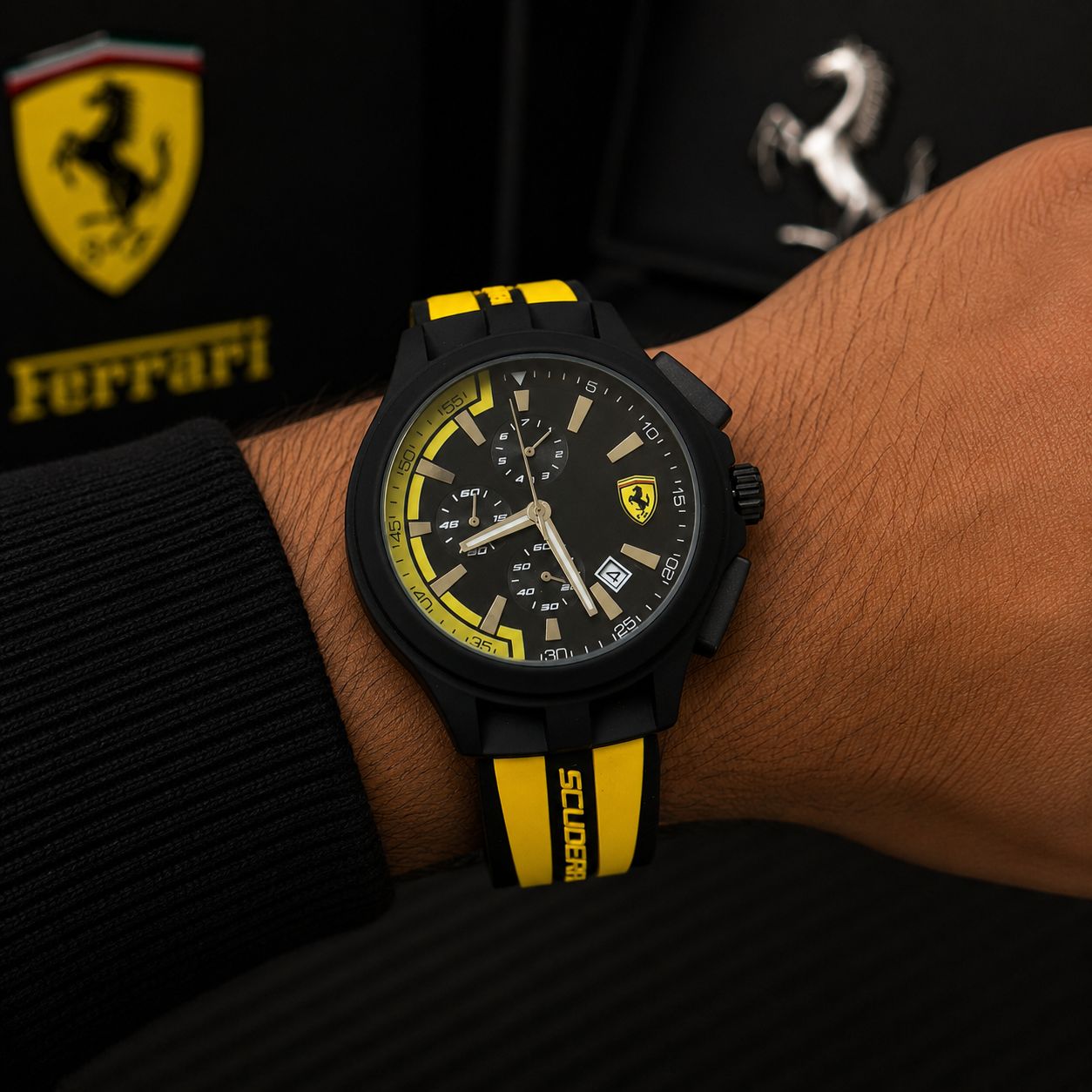 Ferrar_i Scuderai Yellow Sportive Race Day