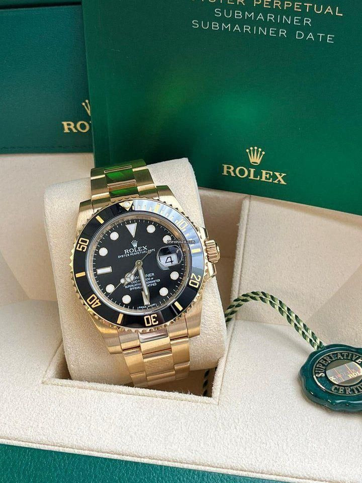ROLEX SUBMARINER GOLD/BLACK