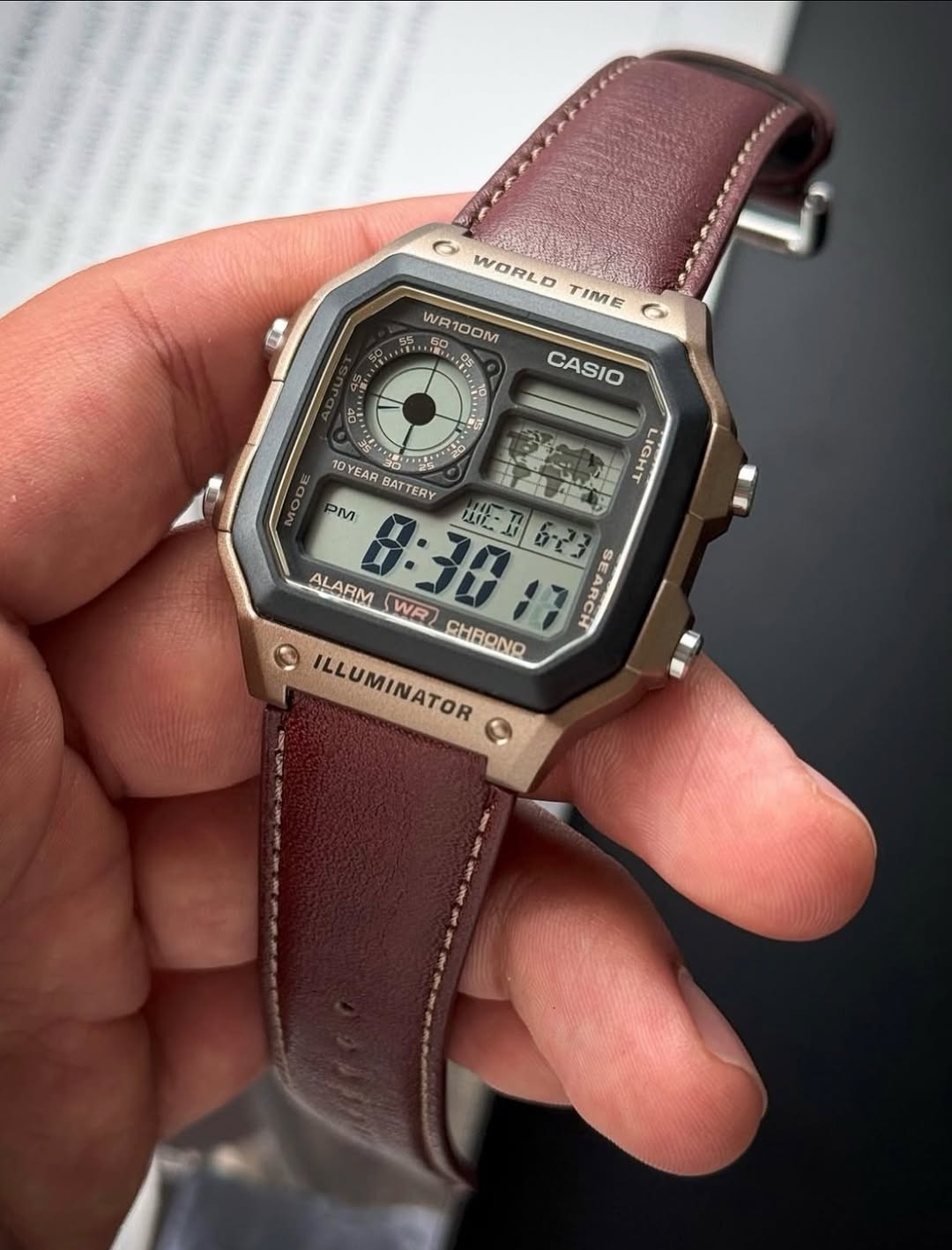 Casioo illuminator youth iconic world time legend