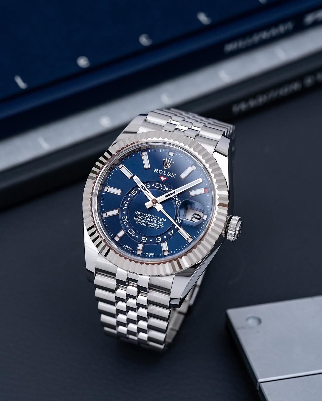 Role_x Sky-Dweller Silver/Blue Automatic