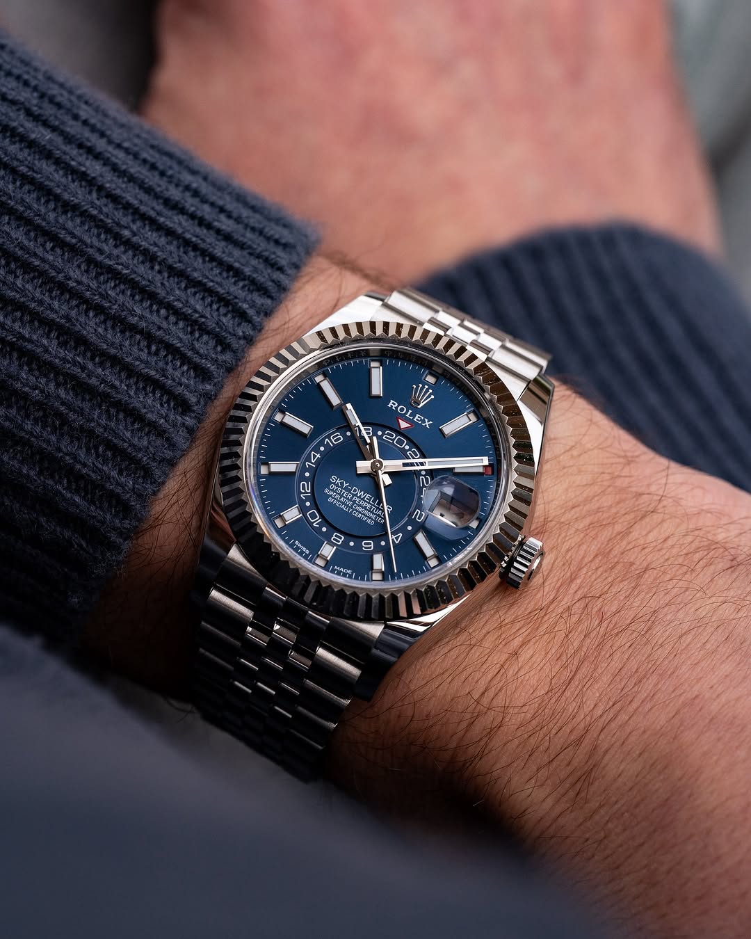 Role_x Sky-Dweller Silver/Blue Automatic