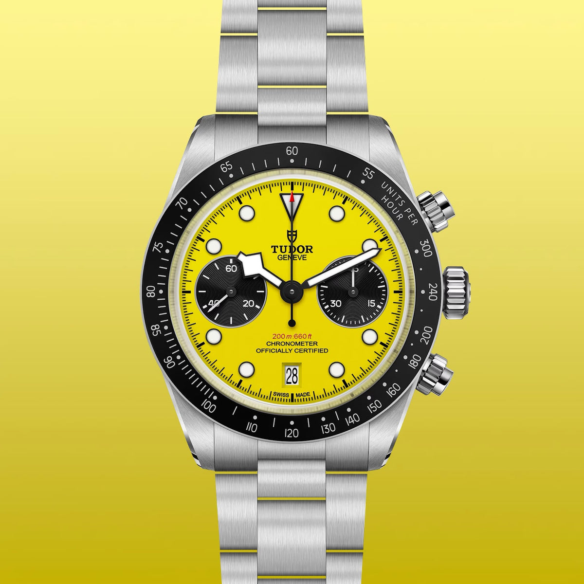 Tudo_r Black Bay Chronograph Yellow Dial Premium Automatic