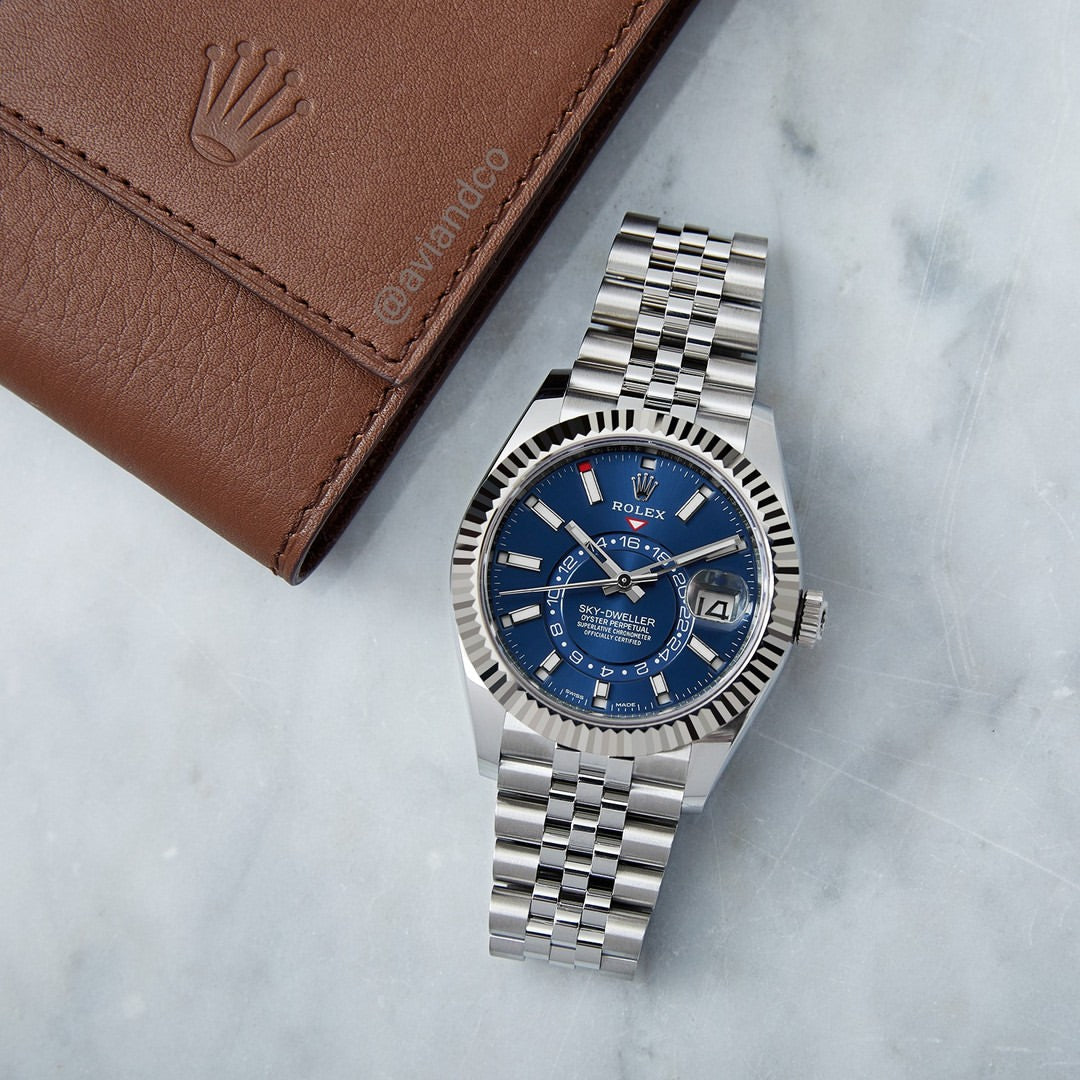 Role_x Sky-Dweller Silver/Blue Automatic