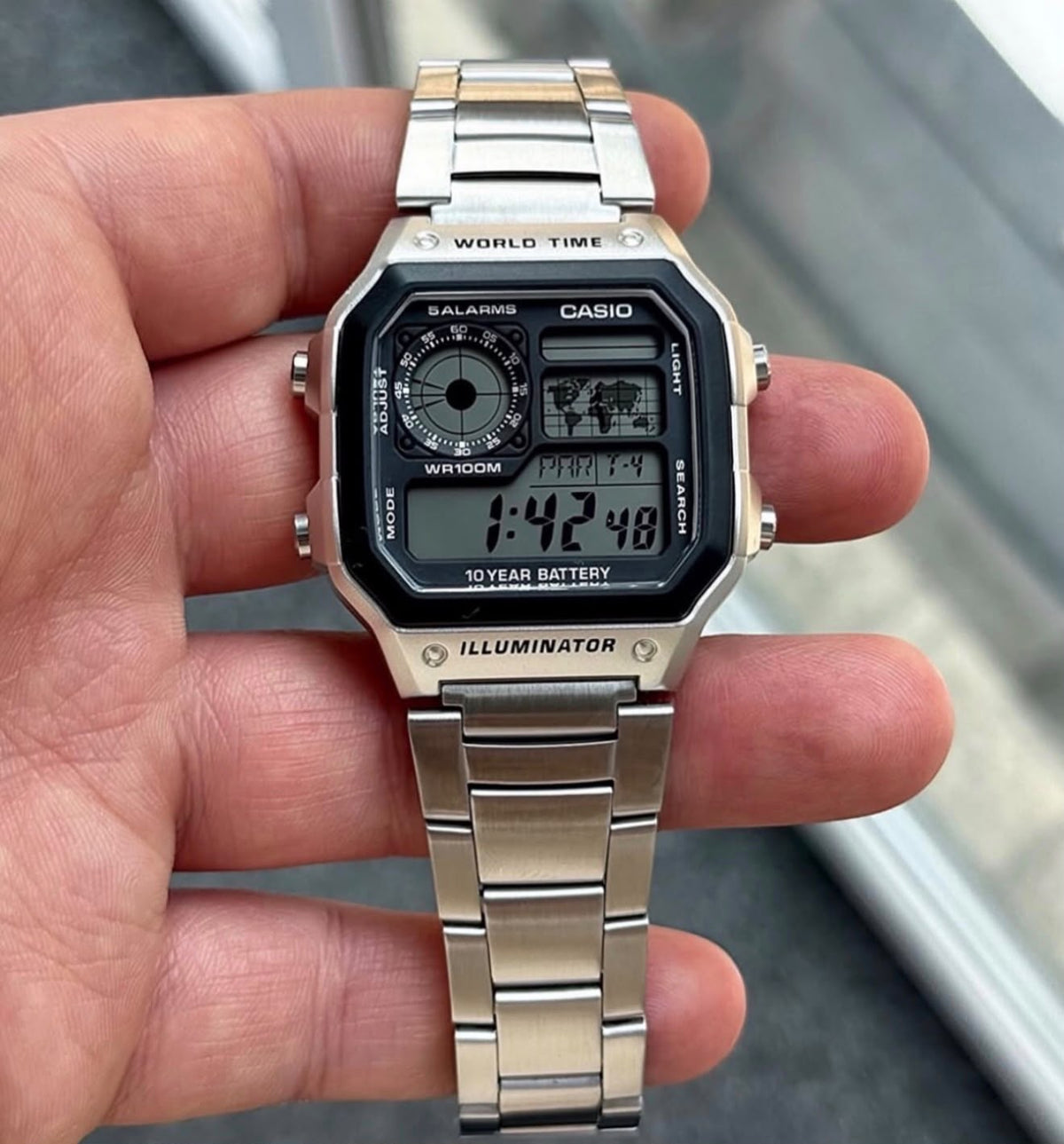 Casioo illuminator youth iconic world time legend