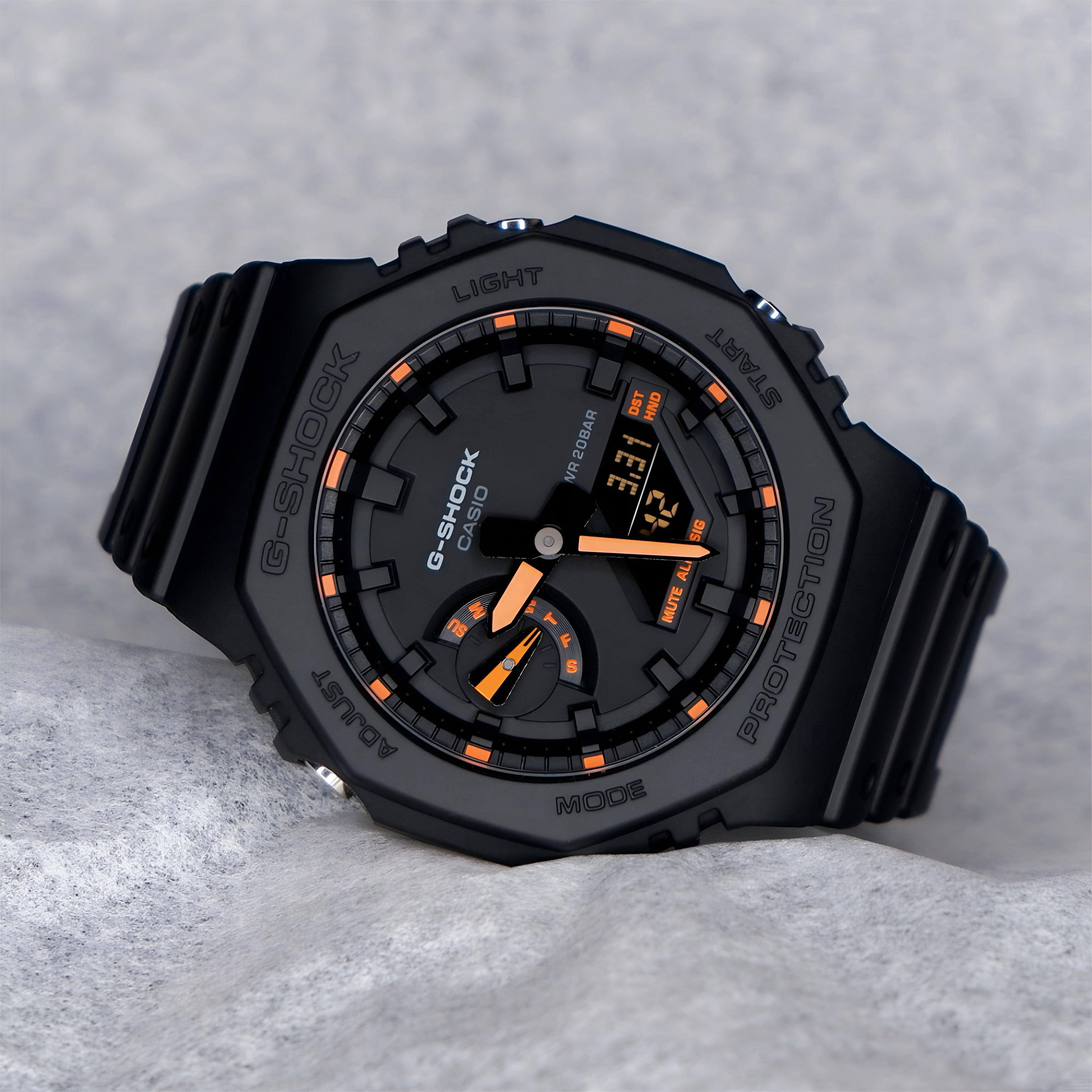 G-Shoc_k GA21001A4 With Neon Dial, Detailed with Perfection