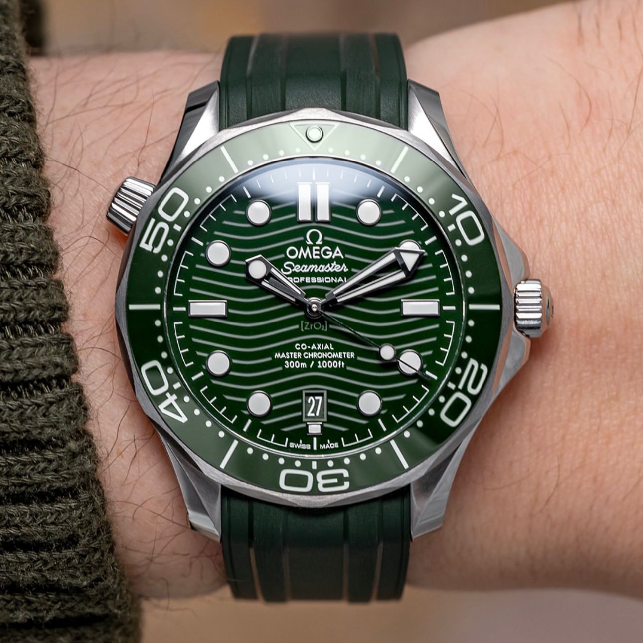 Omeg_a Seamaste_r Co-Axial Automatic In Green
