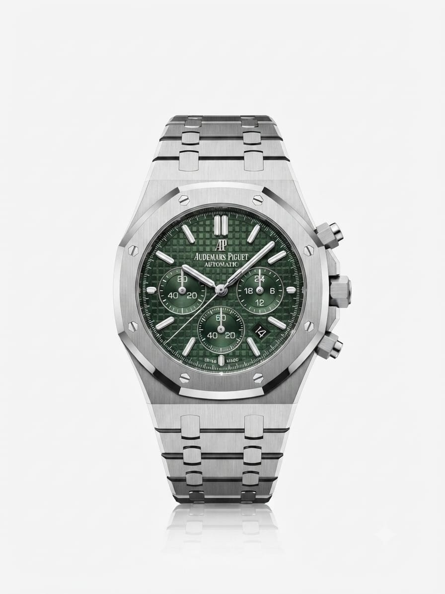 AUDEMAR_S PIGUET ROYAL OAK CHRONOGRAPH GREEN DIAL PREMIUM QUALITY